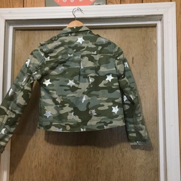 Gap kids camo jacket size girls Medium 10/12 - Picture 3 of 5